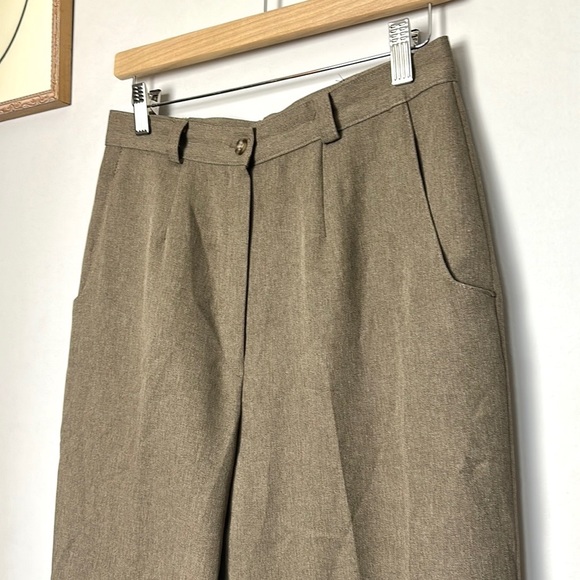 Vintage Haggar Brown High Rise Trouser Pants 8 - Picture 4 of 6